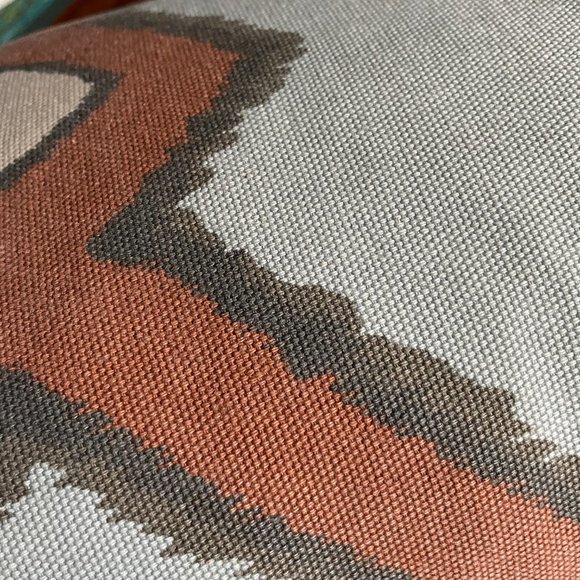 West Elm Bolster Pillow with feather pillow insert. 12" x 21". 100% cotton case - Picture 6 of 6